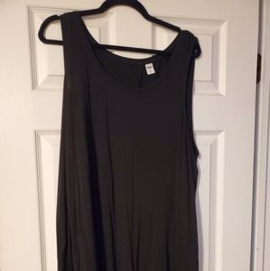 Black sleeveless top